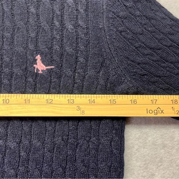 Jack Wills Women’s Wool Sweater Tinsbury Cable Knit Navy NWT size S - Picture 5 of 10